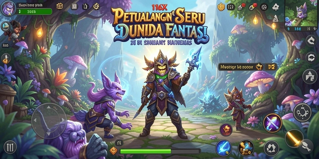 Tangkapan layar utama 116X menunjukkan pengalaman gameplay penuh aksi.