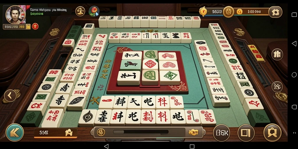 Tampak permainan Mahjong yang menantang dan menyenangkan di 555ZK.