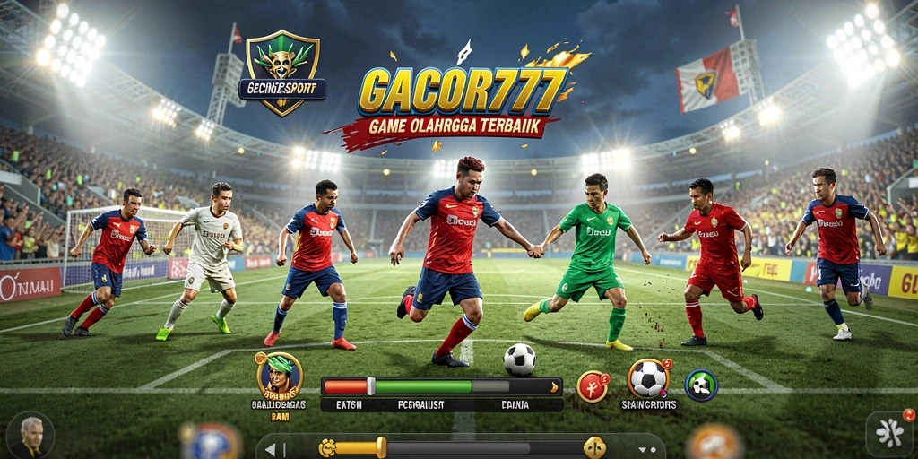 Tampilan gameplay GACOR777 dengan aksi olahraga yang mendebarkan.