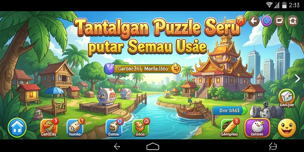 Tampilan gameplay puzzle GARUDA365 yang menarik dan menantang.