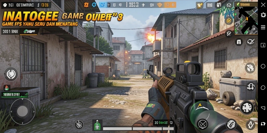 Gameplay seru dari INATOGEL dengan aksi tembak-tembakan.