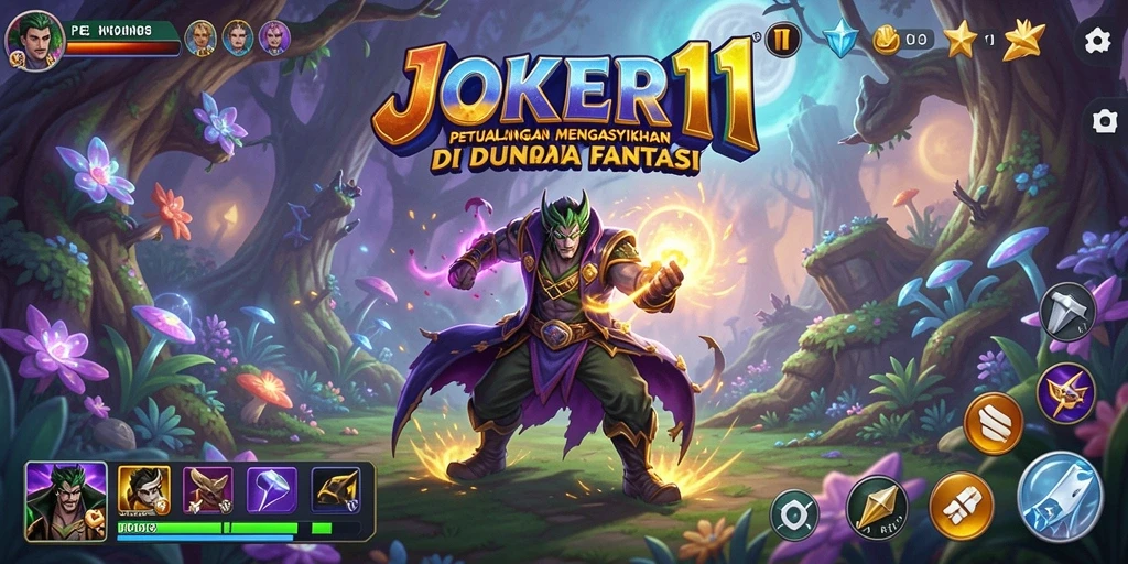 Gameplay JOKER11 menampilkan petualangan seru di dunia fantastis.
