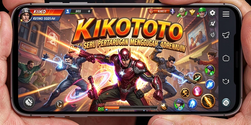 Tampilan gameplay KIKOTOTO yang penuh aksi dan ketegangan.