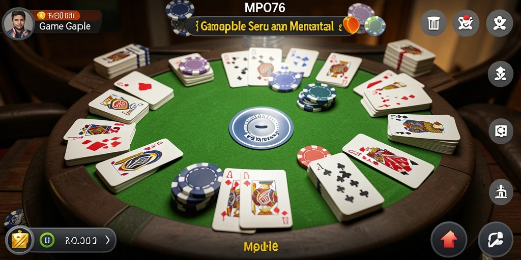 Tampilan menarik dari gameplay Gaple MPO76 yang seru.