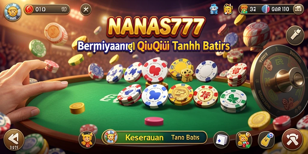 Tampilan permainan menarik dari NANAS777 yang menunjukkan suasana QiuQiu.