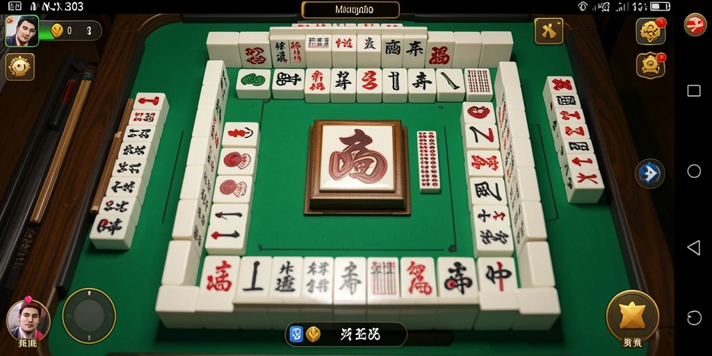 Screenshot NX303 menampilkan gameplay Mahjong yang seru dan menantang.