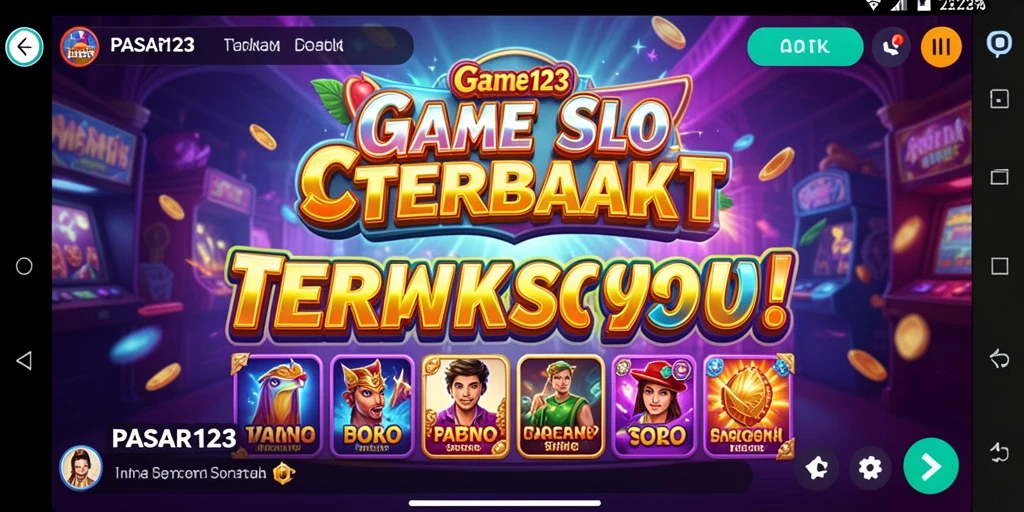 Tampilan gameplay slot PASAR123 yang menarik dan mendebarkan.