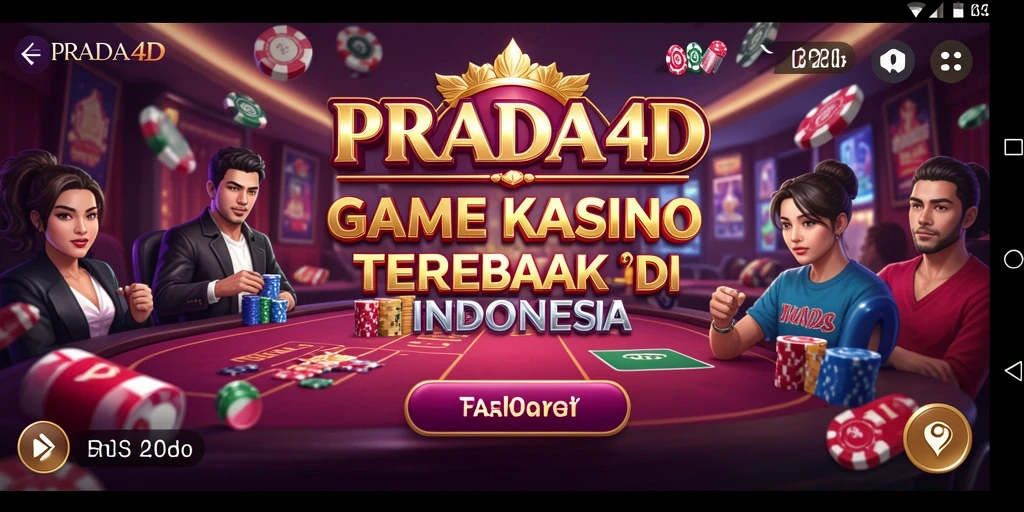Screenshot PRADA4D menampilkan gameplay Kasino yang seru dan menegangkan.