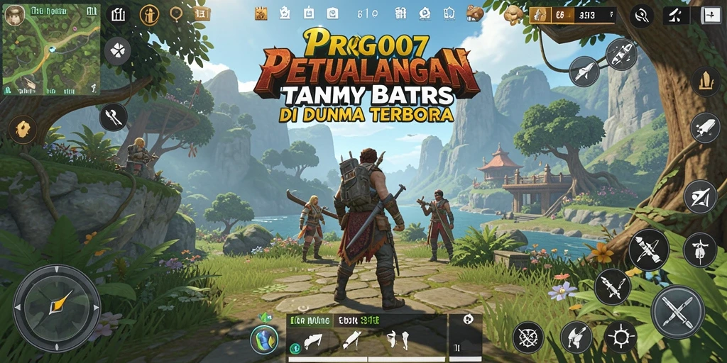 Screenshot gameplay PRG007 yang menampilkan eksplorasi dunia terbuka.