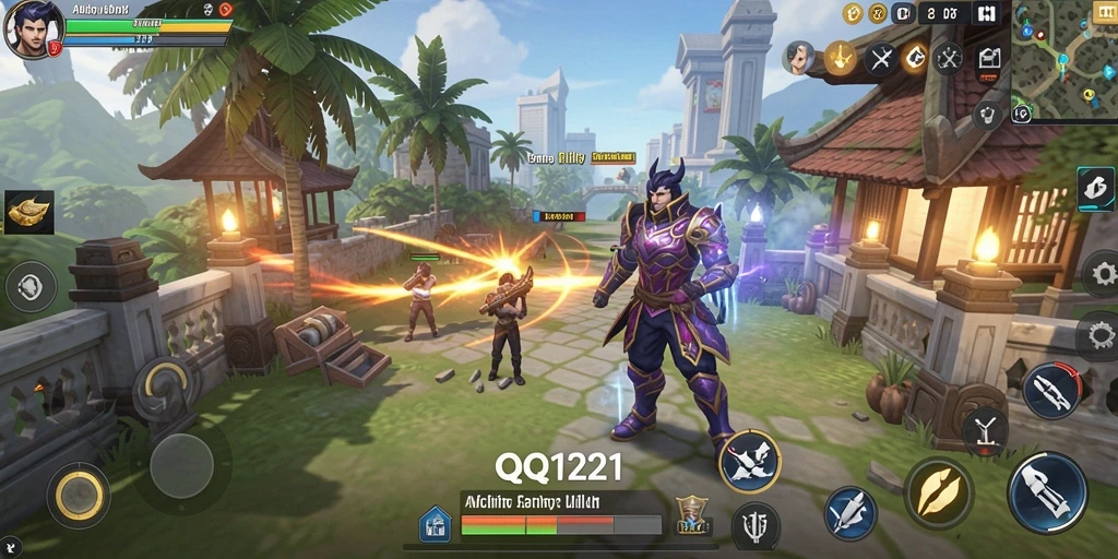 Tampilan utama aplikasi QQ1221 dengan alat alat Utility.