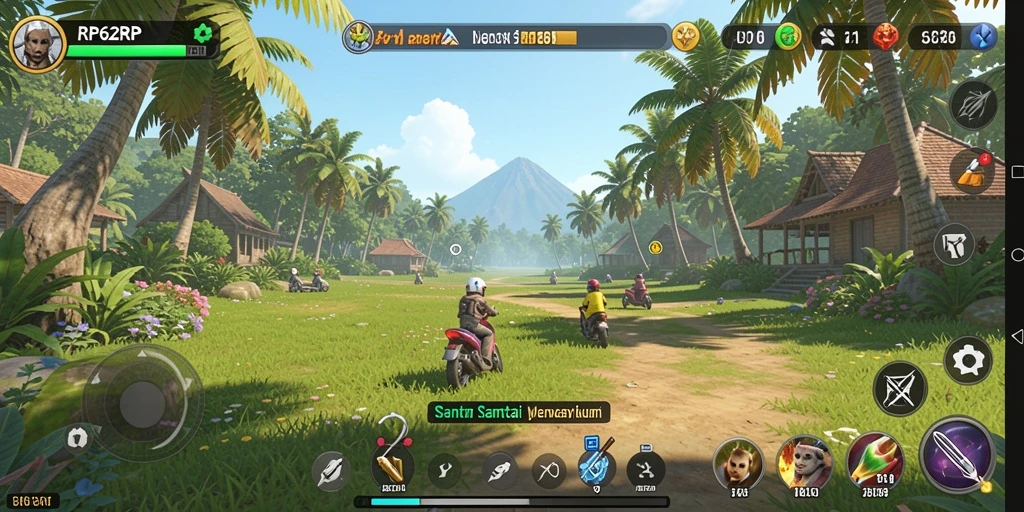 Tampilan gameplay santai di RP62RP yang mengasyikkan.