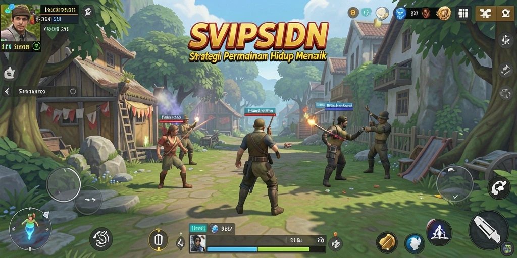 Tangkapan layar game SVIPSIDN menampilkan pertempuran strategis yang mendebarkan.